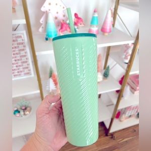 Starbucks Green Ribbed Tumbler